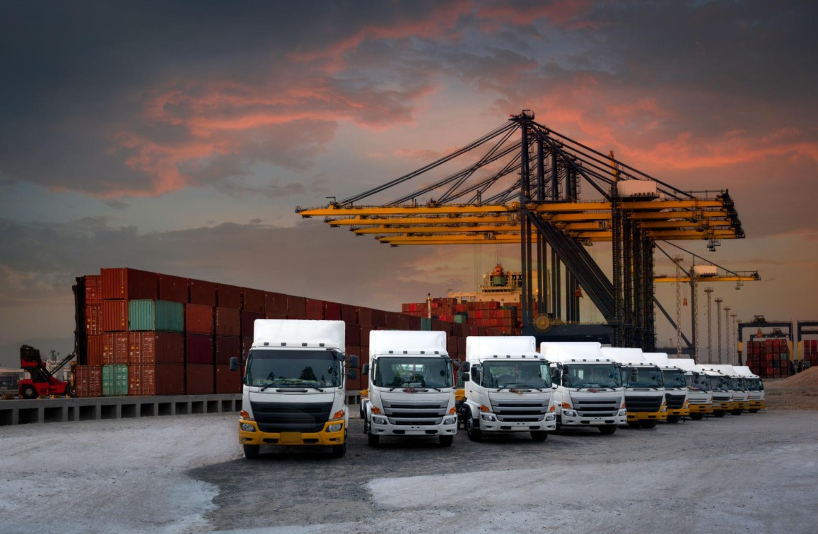 Flotte de camions logistiques